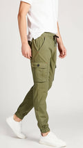 Olive Six Pocket Cargo Trouser for Men's