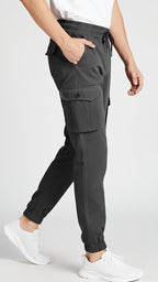Grey Six Pocket Cargo Pant For Men's