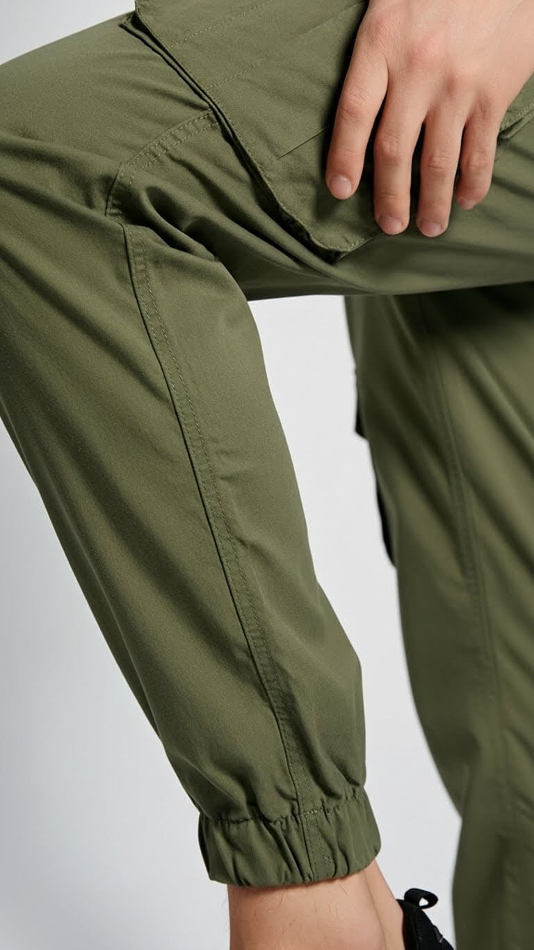 Olive Six Pocket Cargo Trouser for Men's