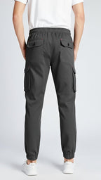 Grey Six Pocket Cargo Pant For Men's
