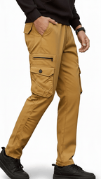 Camel Eight Pocket Cargo Trouser For Men's