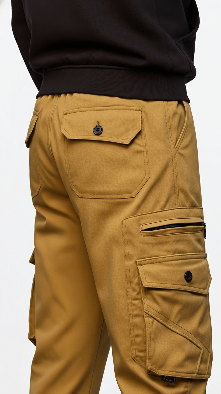 Camel Eight Pocket Cargo Trouser For Men's