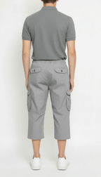 Men's Comfort-Fit Drawstring Cargo Shorts | 6-Pocket Casual Utility Shorts