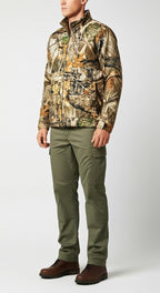 Men’s Forest Camo Hunting Jacket – Lightweight Field Shell with Utility Pockets